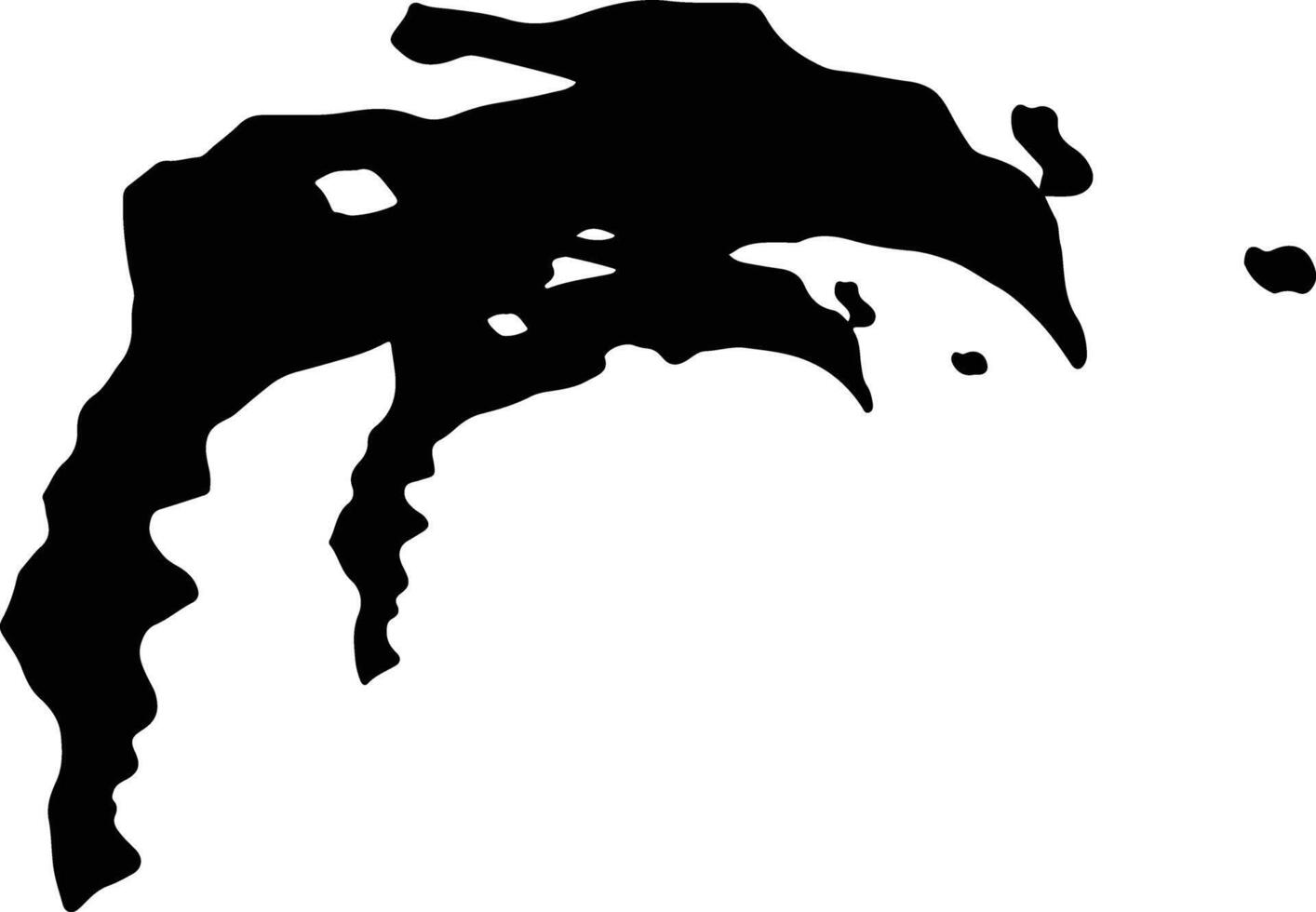 Baki Azerbaijan silhouette map vector