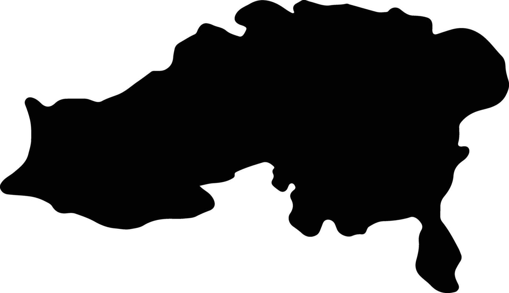 Batna Algeria silhouette map vector
