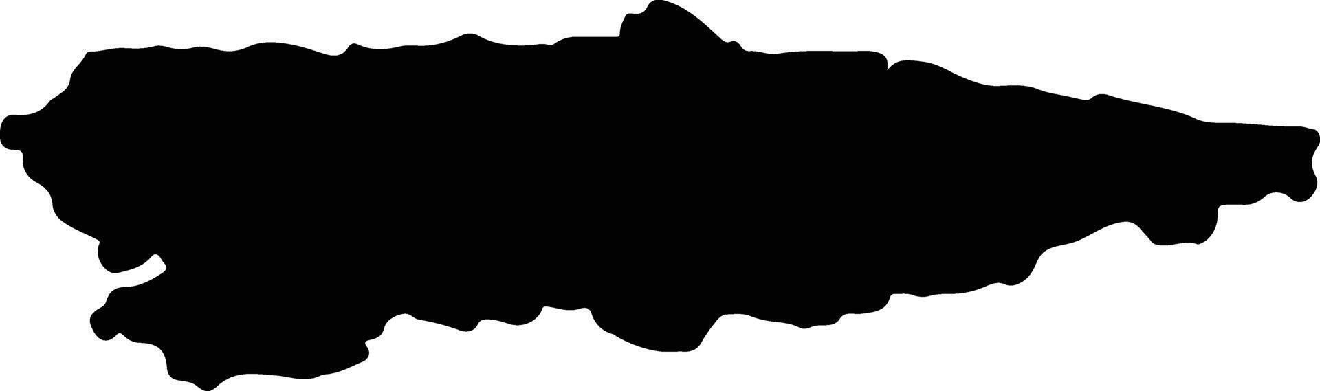 Asturias Spain silhouette map vector
