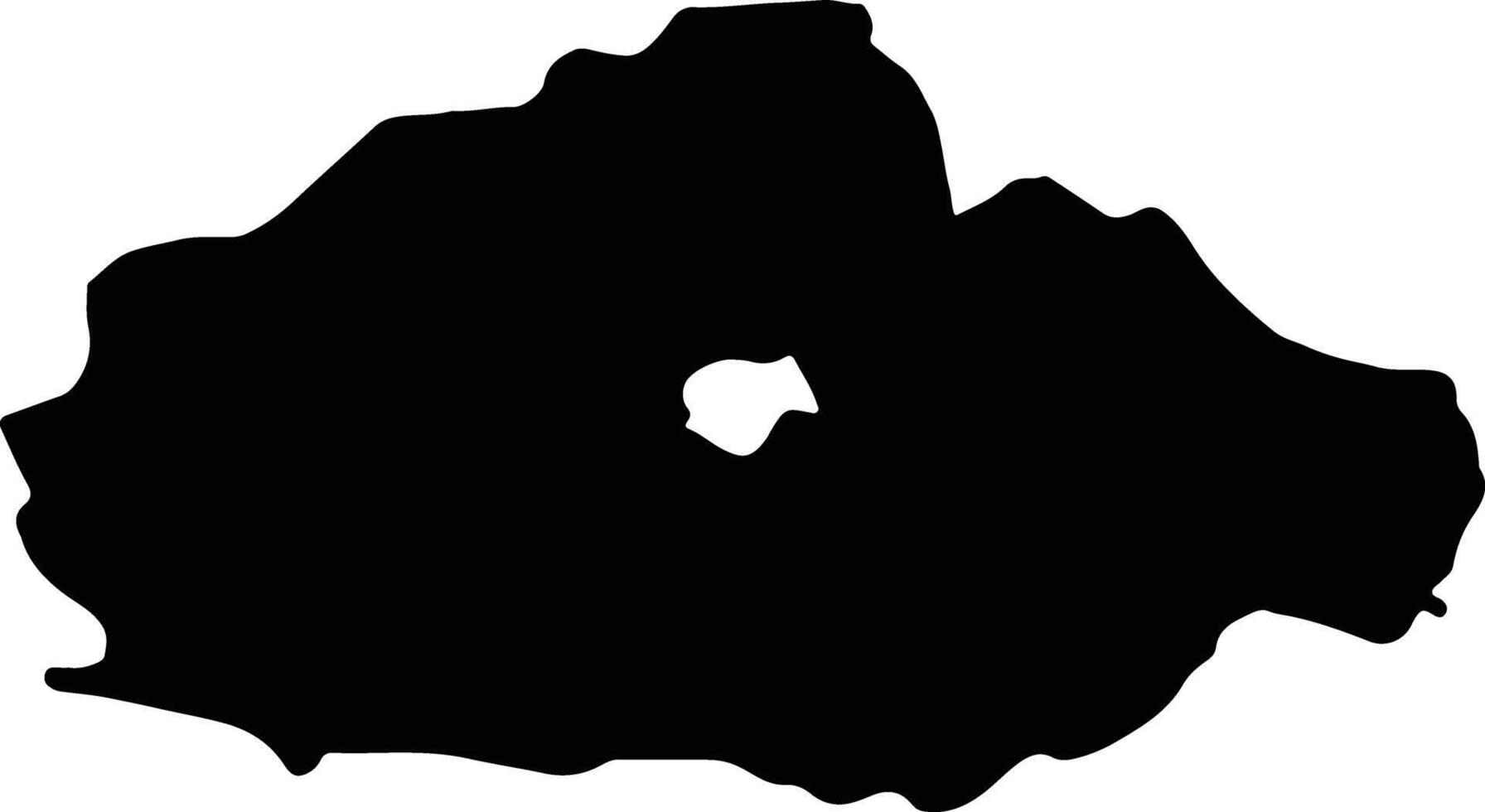 Baranya Hungary silhouette map vector
