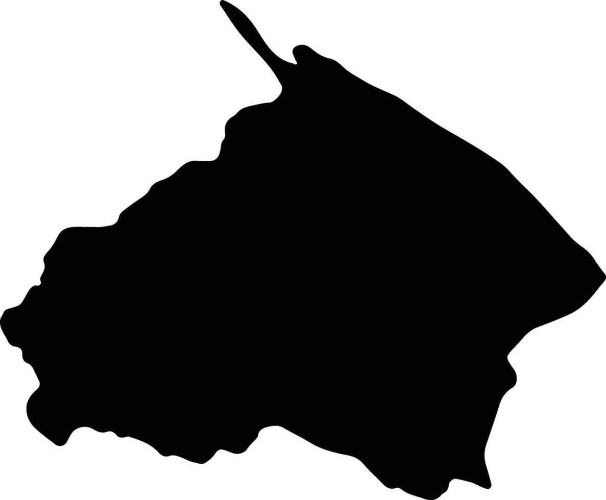 Barima Waini Guyana silhouette map vector