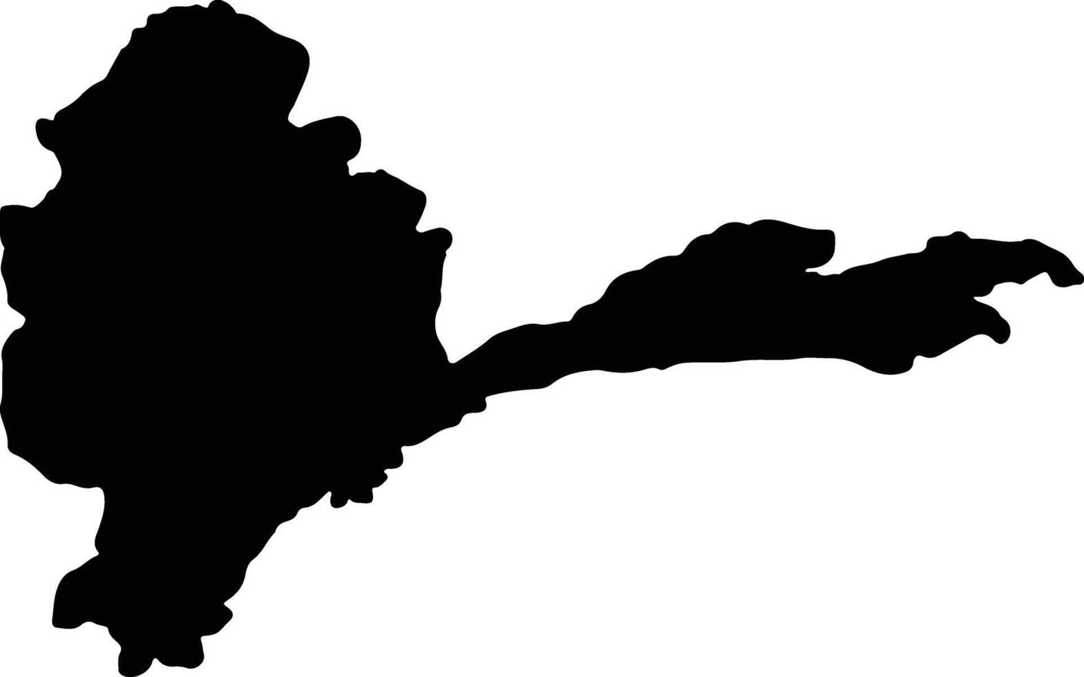 Badakhshan Afghanistan silhouette map vector