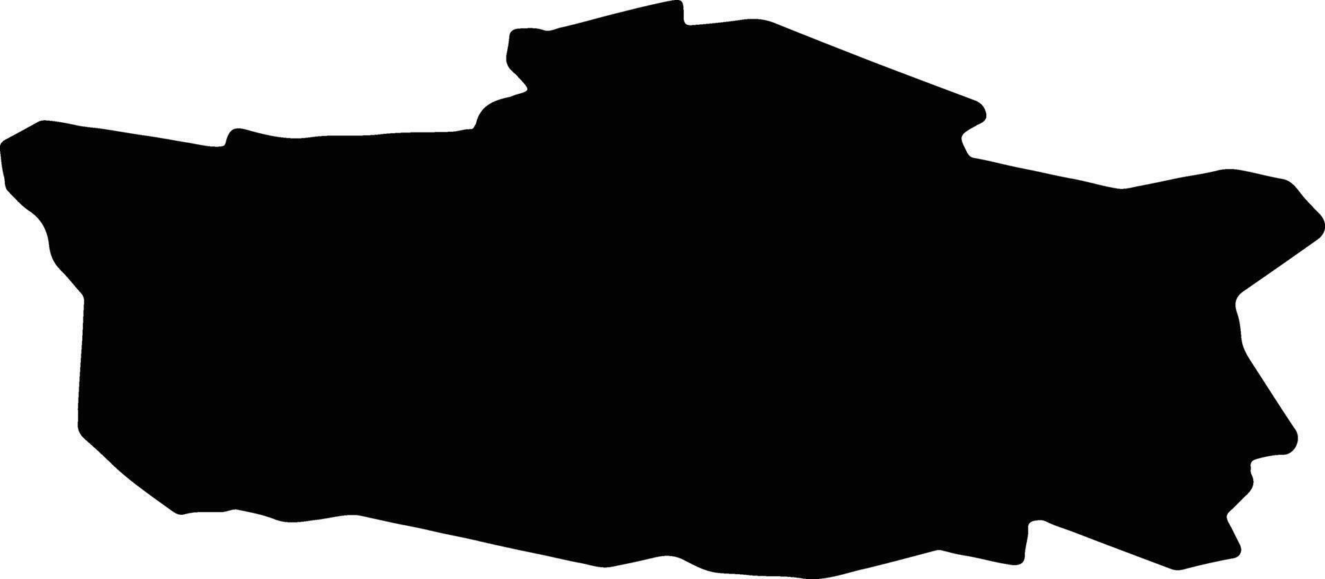 Banbridge United Kingdom silhouette map vector
