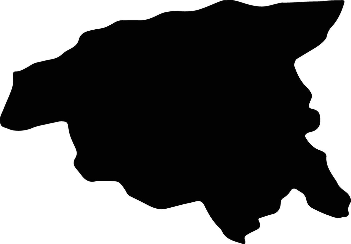 Chlef Algeria silhouette map vector