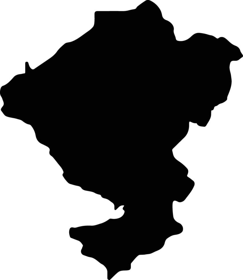 Comayagua Honduras silhouette map vector