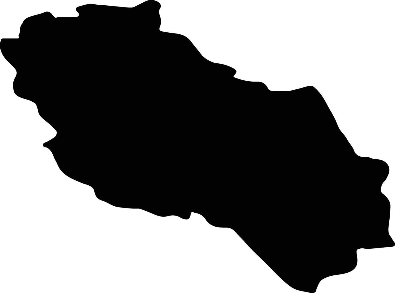 Berat Albania silhouette map vector