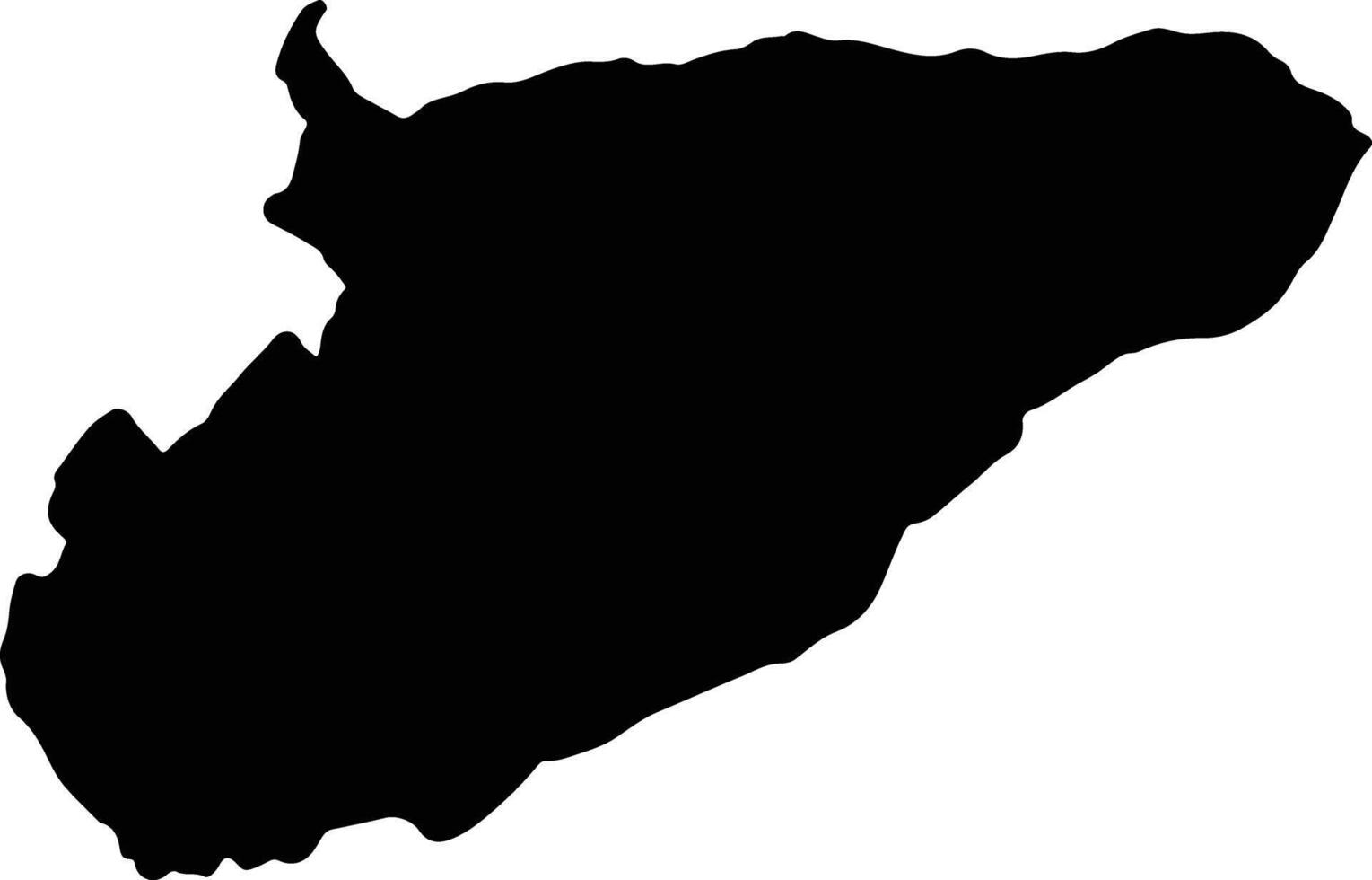 Casanare Colombia silhouette map vector