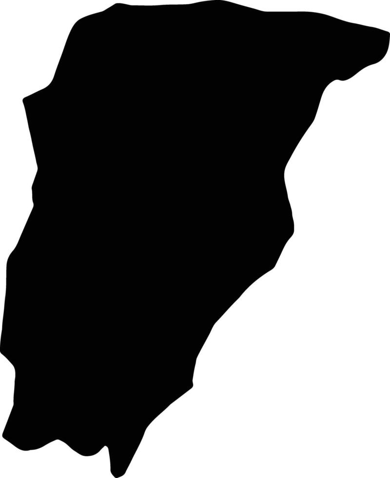 Chimaltenango Guatemala silhouette map vector