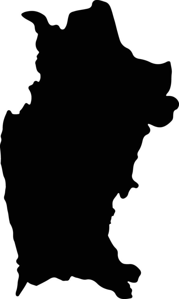 Coquimbo Chile silhouette map vector