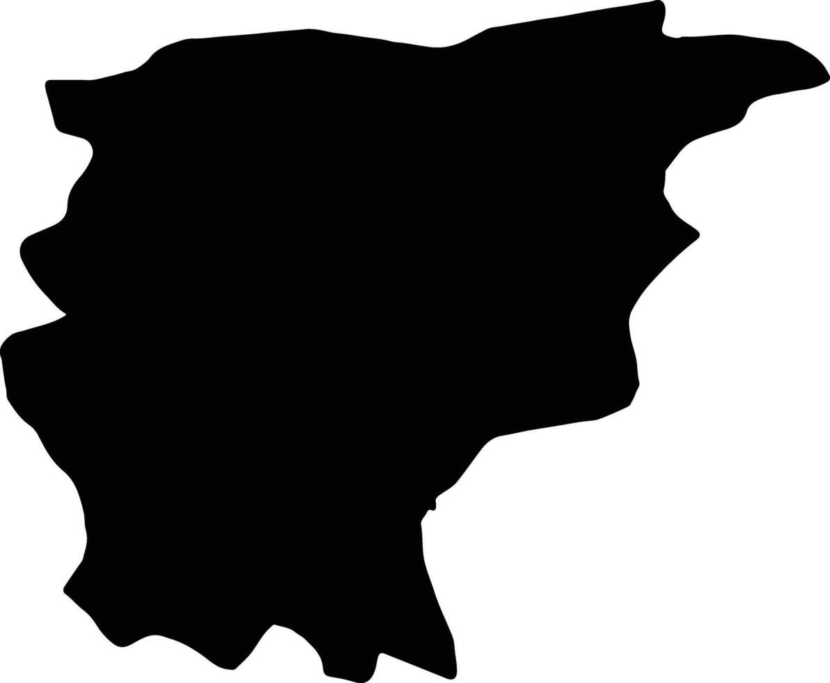 Bergamo Italy silhouette map vector