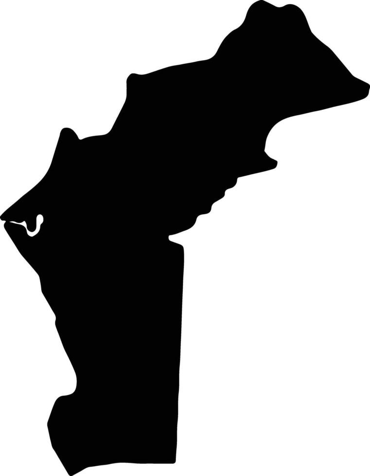 Cabinda Angola silhouette map vector