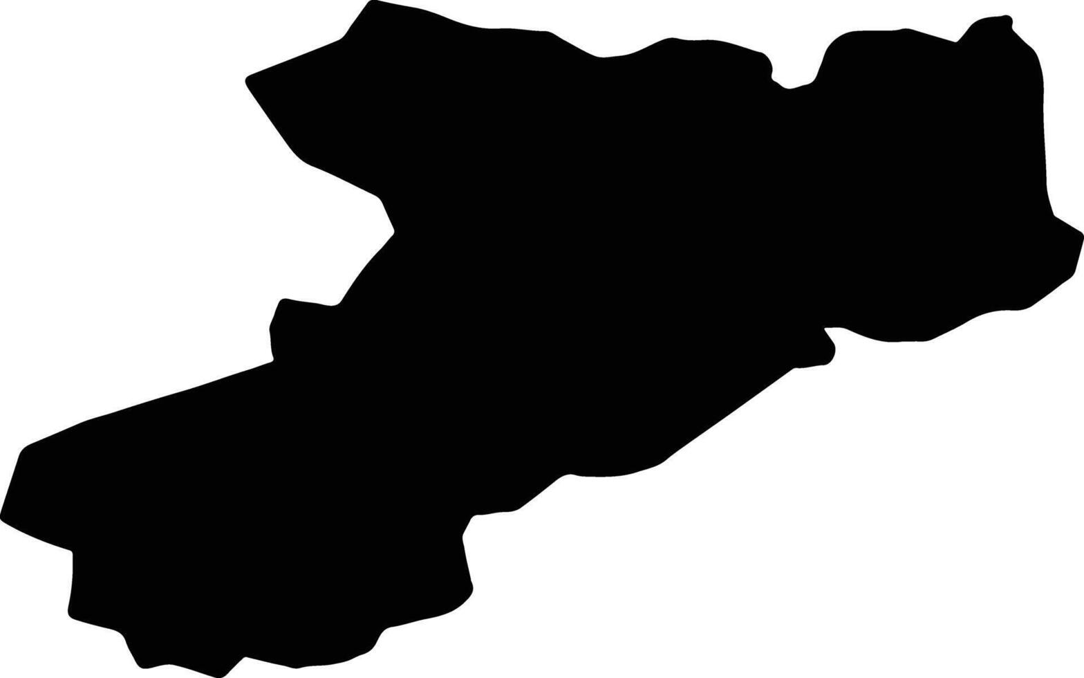 Cheshire este unido Reino silueta mapa vector