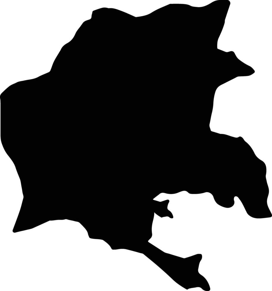 beyla Guinea silueta mapa vector
