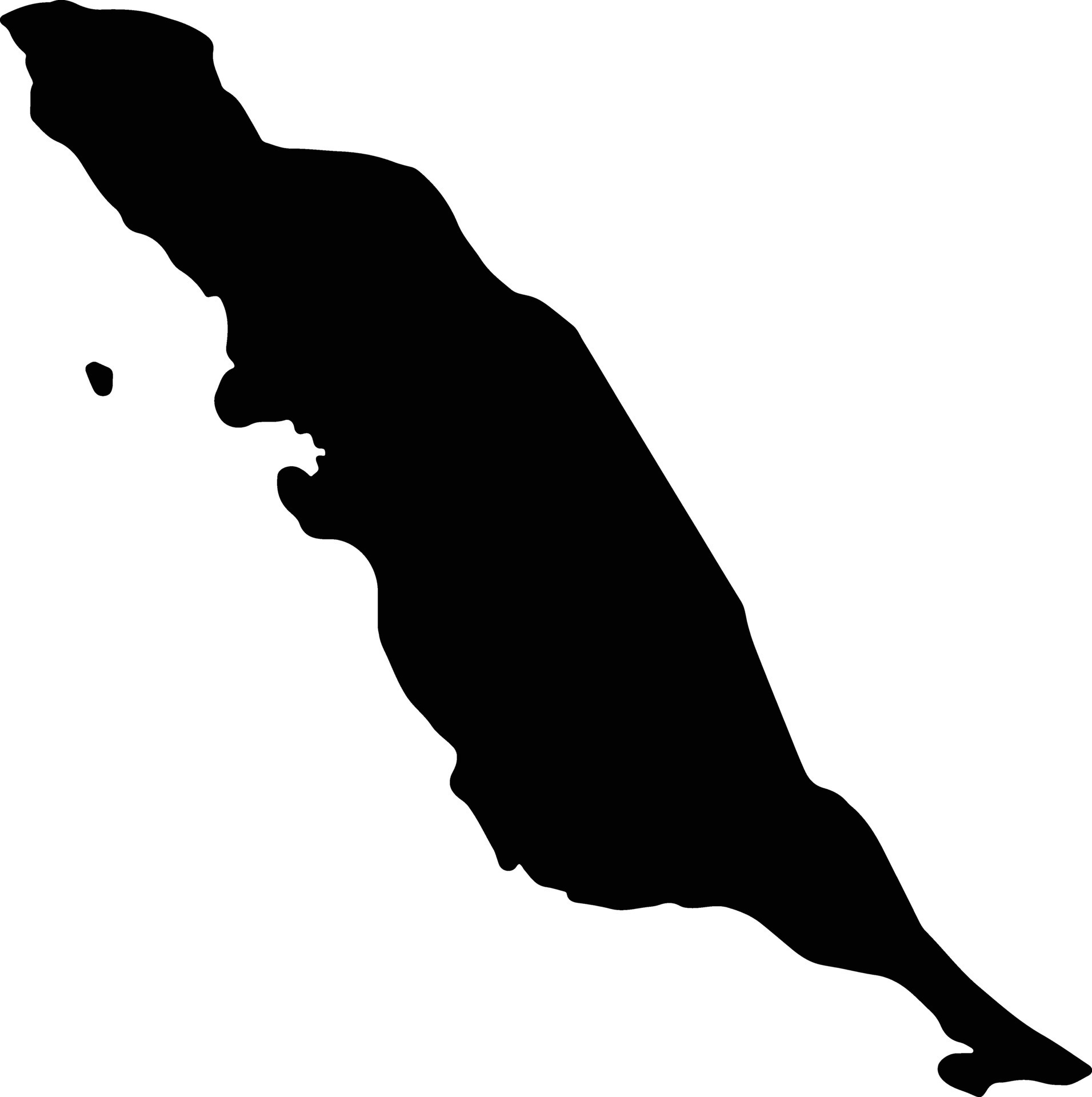 Bushehr Iran silhouette map 37466156 Vector Art at Vecteezy