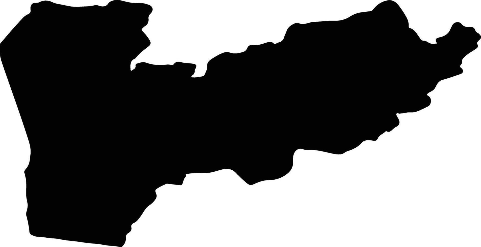 Farah Afghanistan silhouette map vector
