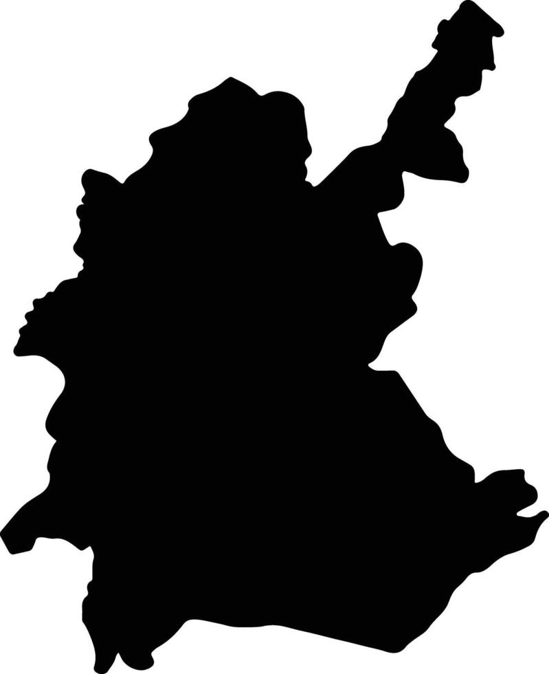 Diyala Iraq silhouette map vector