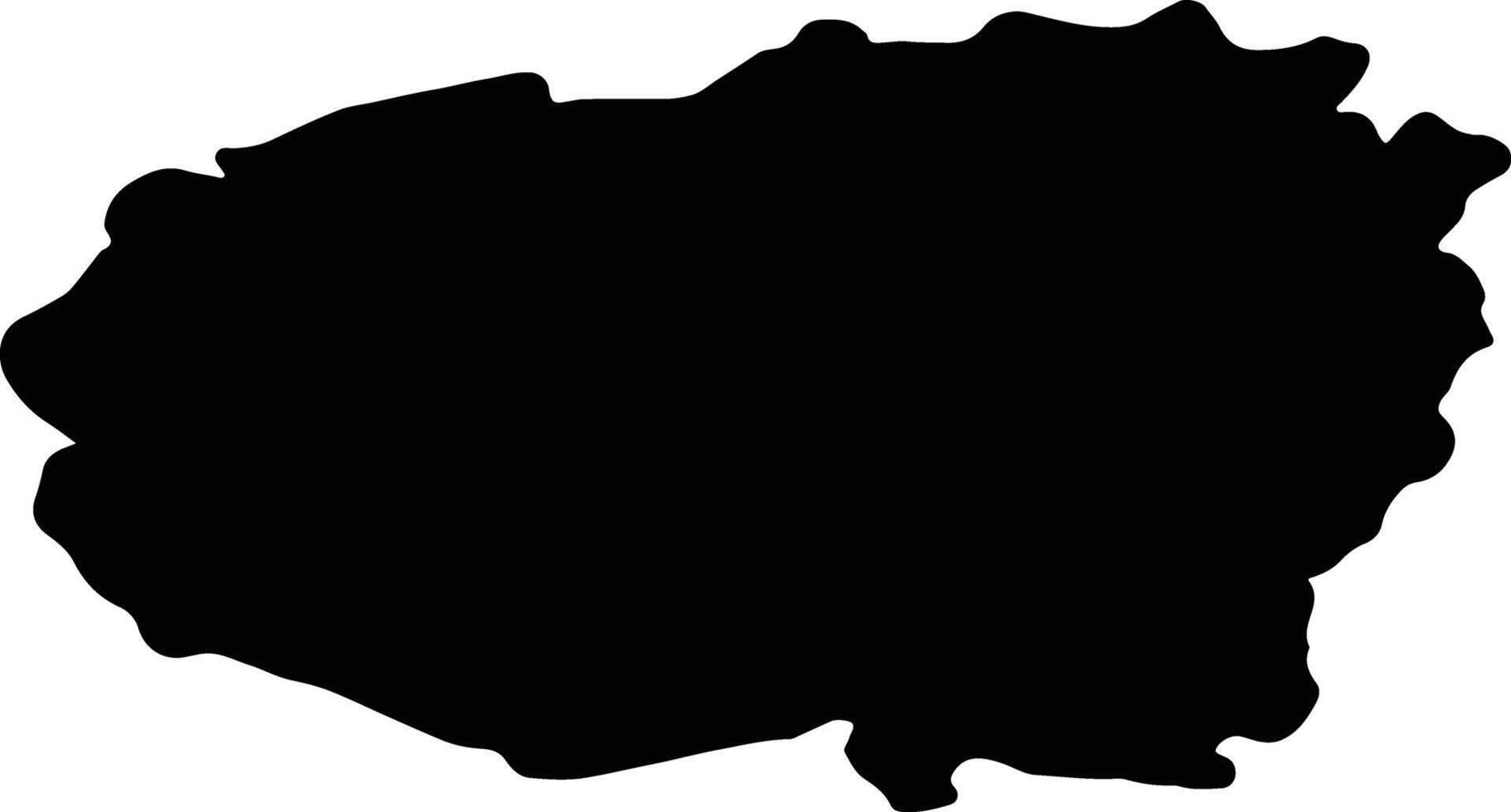 Cuneo Italy silhouette map vector