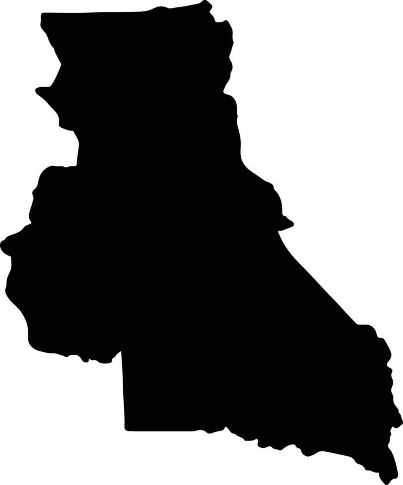 Est Cameroon silhouette map vector