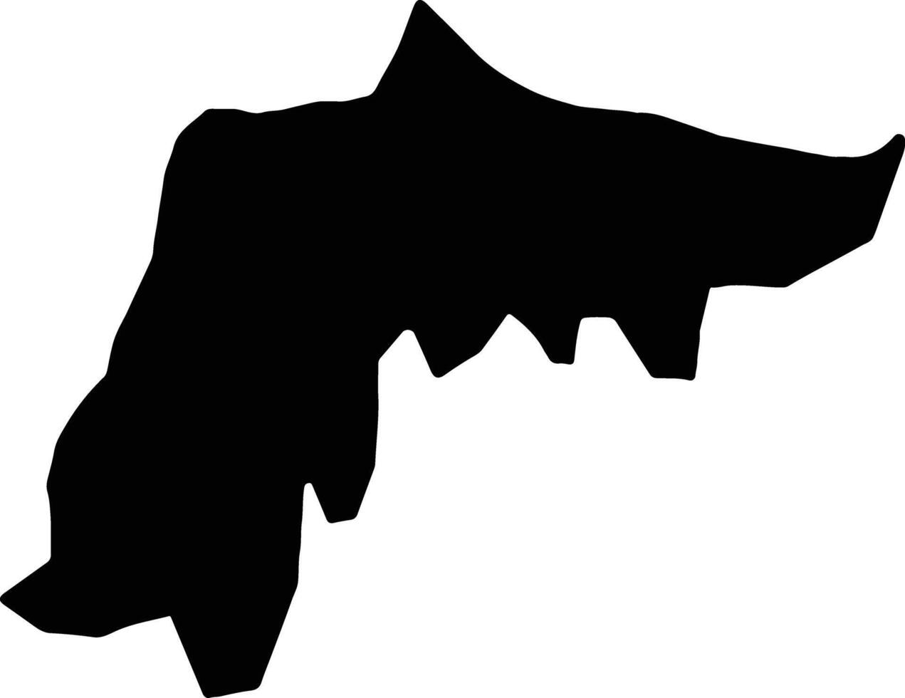 Espaillat Dominican Republic silhouette map vector