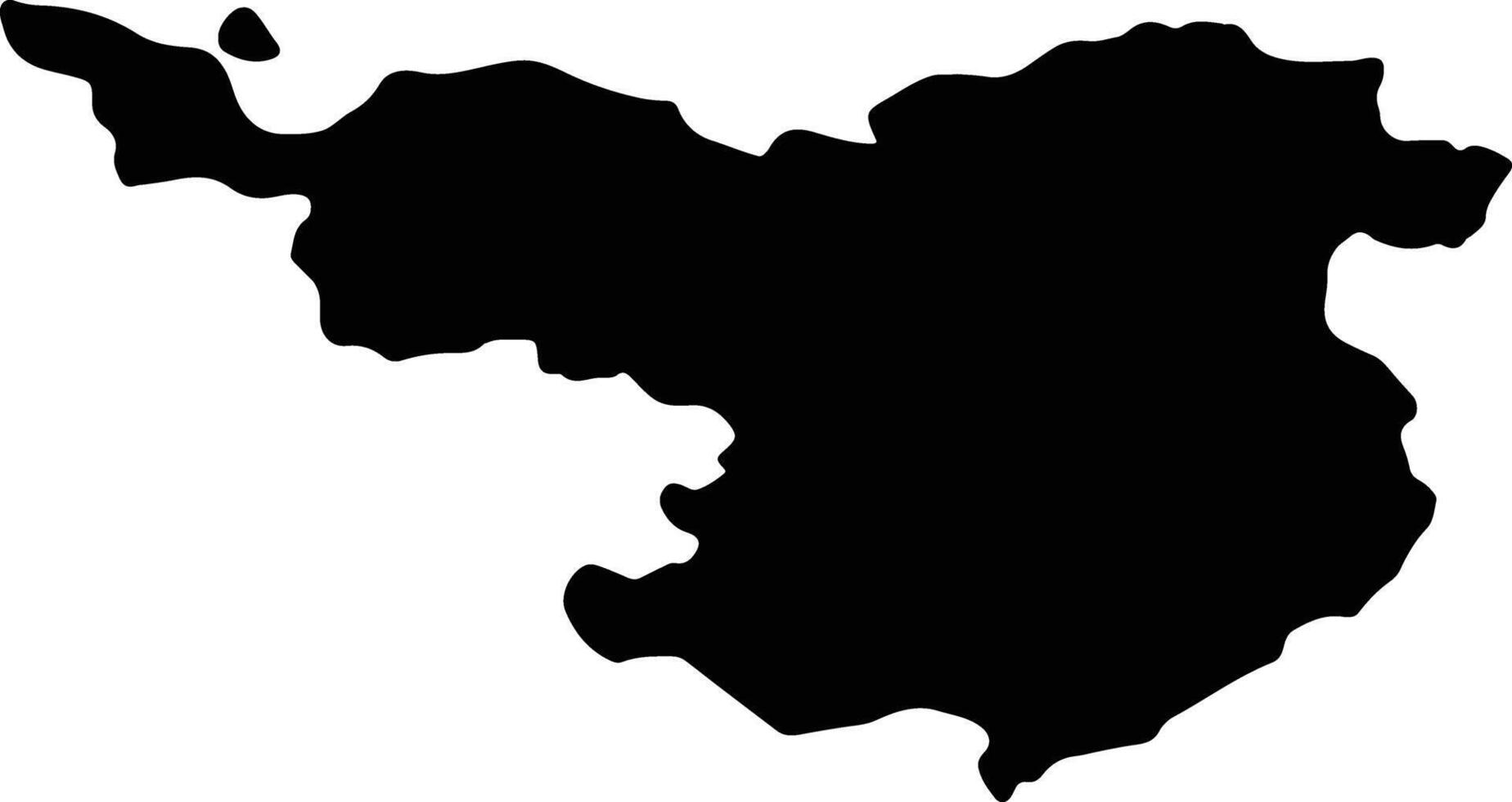 Gerona Spain silhouette map vector