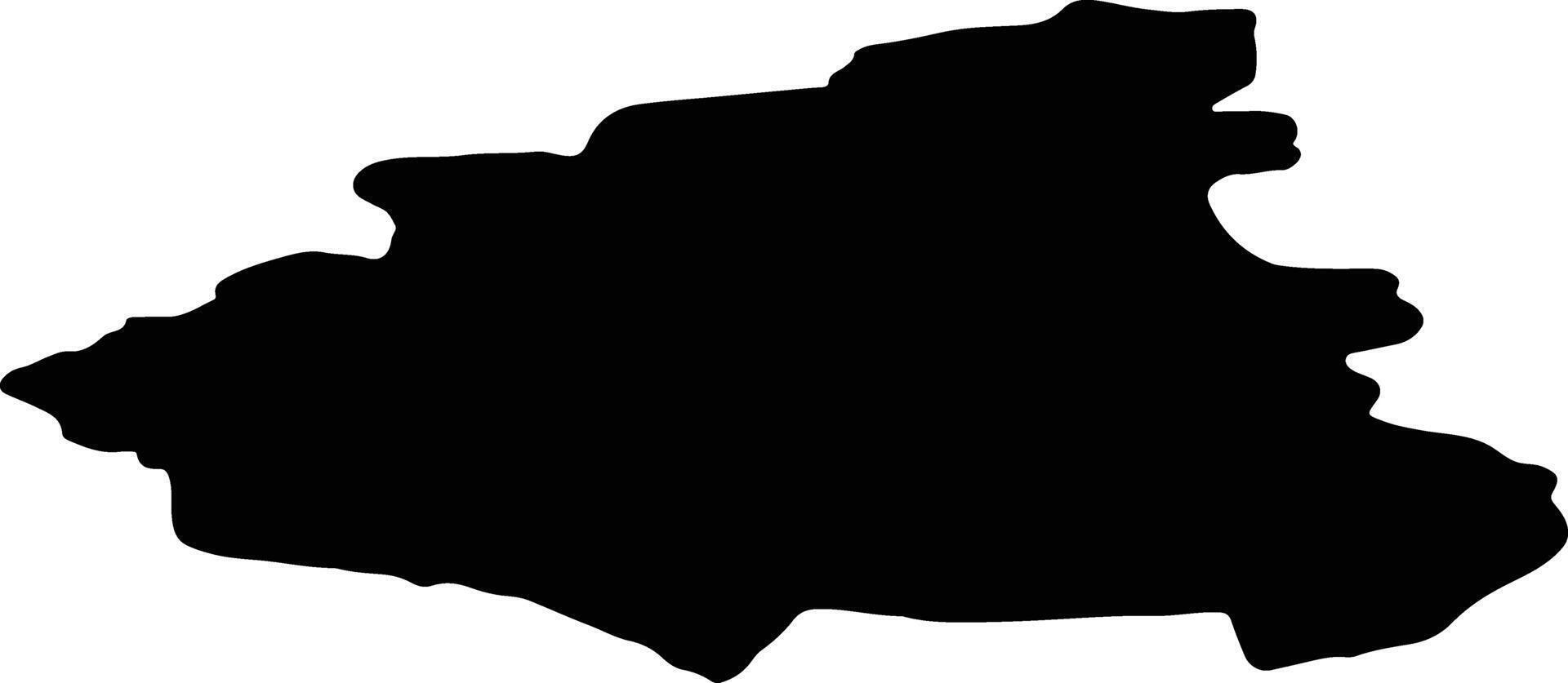 Kainuu Finland silhouette map vector