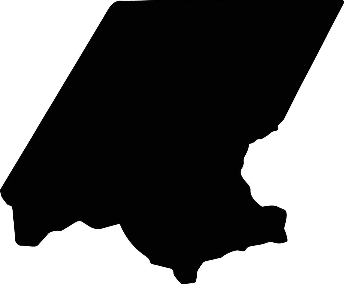 Huehuetenango Guatemala silhouette map vector