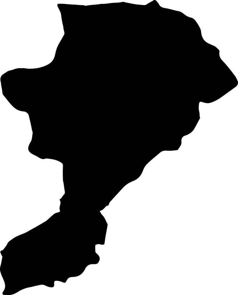 Intibuca Honduras silhouette map vector