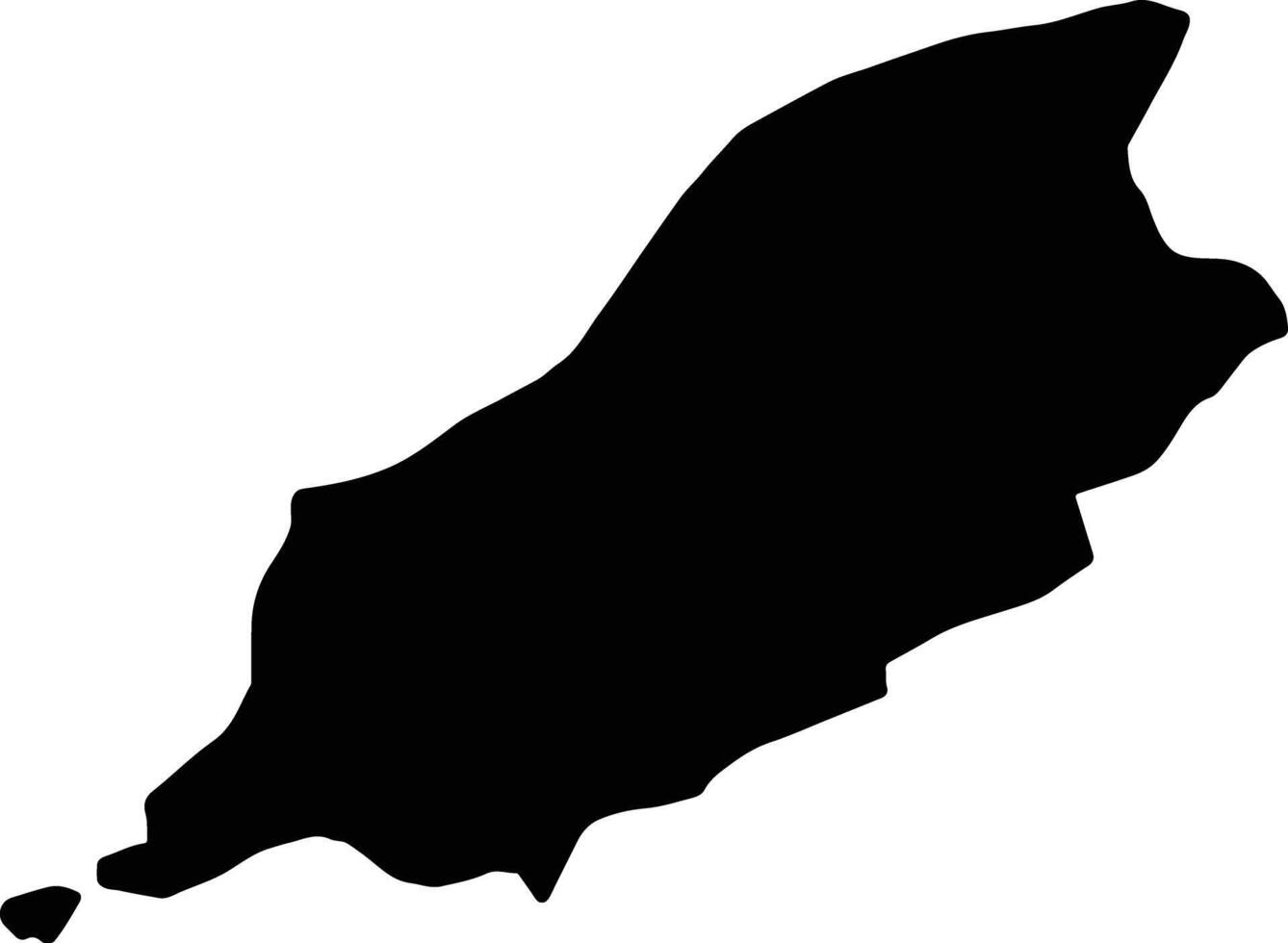 Isle of Man Isle of Man silhouette map vector