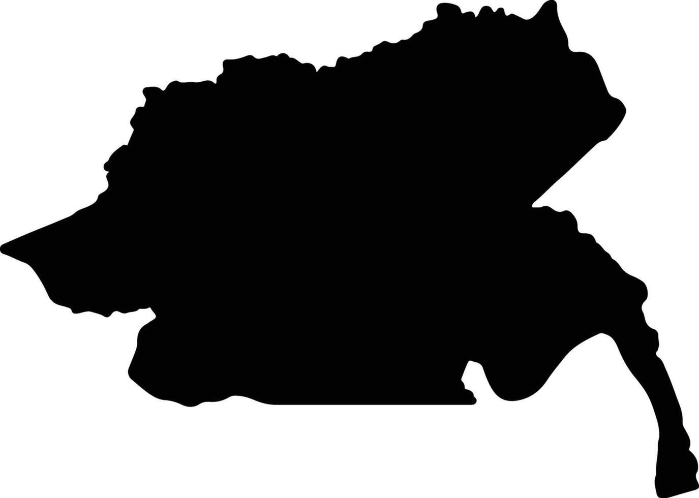 Guainia Colombia silhouette map vector