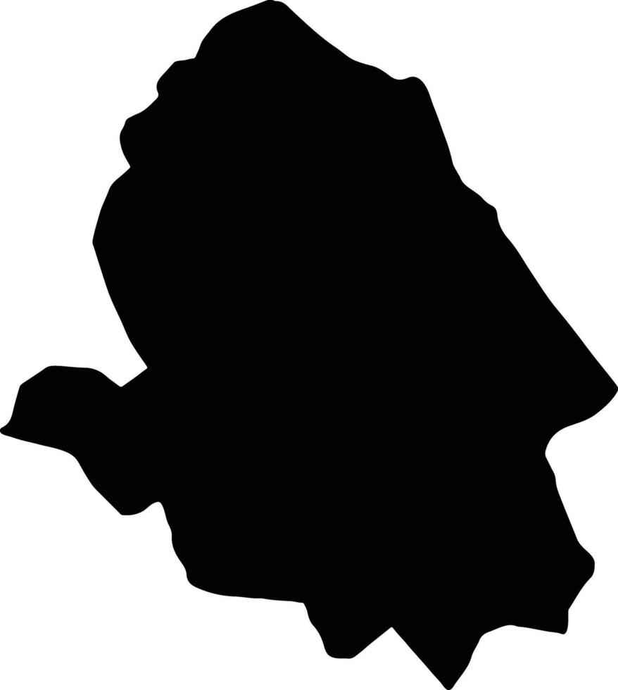 Ha Bhutan silhouette map vector