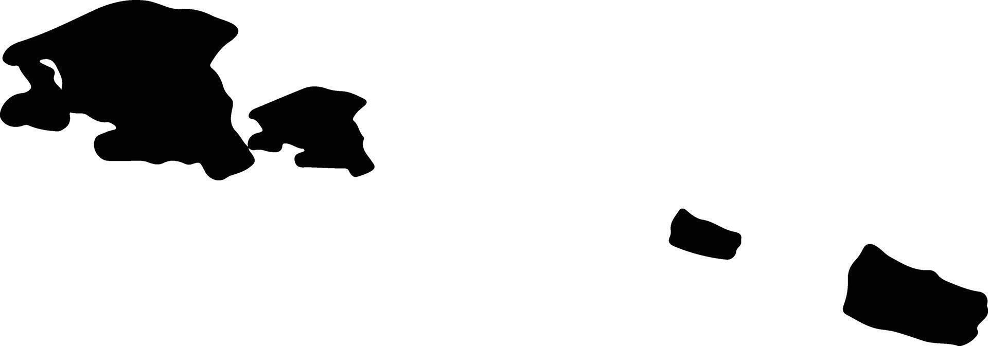 Hovedstaden Denmark silhouette map vector