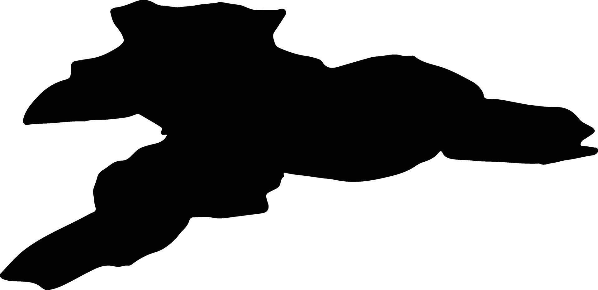 Jura Switzerland silhouette map vector