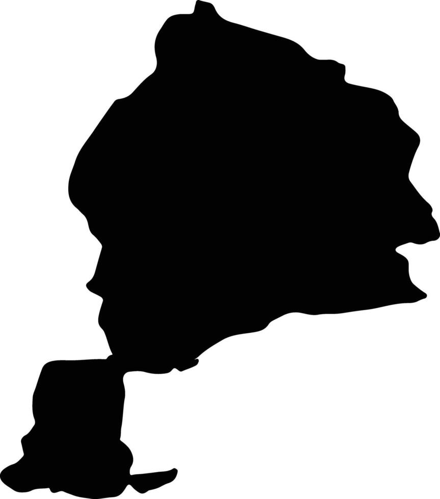 Jawzjan Afghanistan silhouette map vector