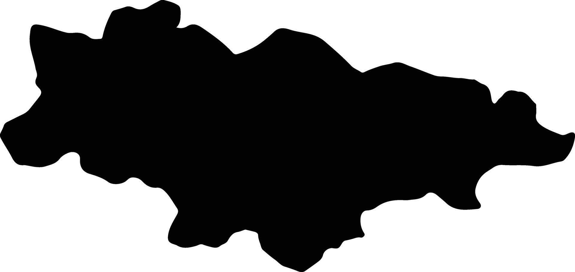 Haskovo Bulgaria silhouette map vector