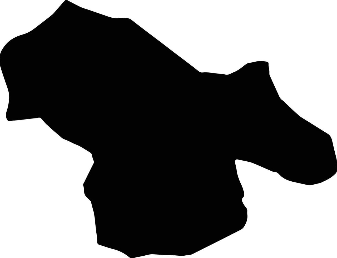 Kohgiluyeh and Buyer Ahmad Iran silhouette map vector