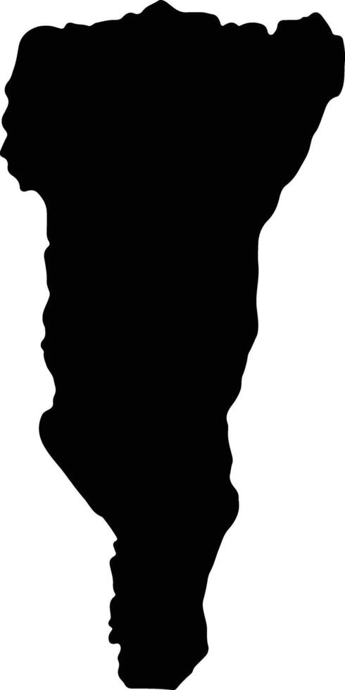 Likouala Republic of the Congo silhouette map vector