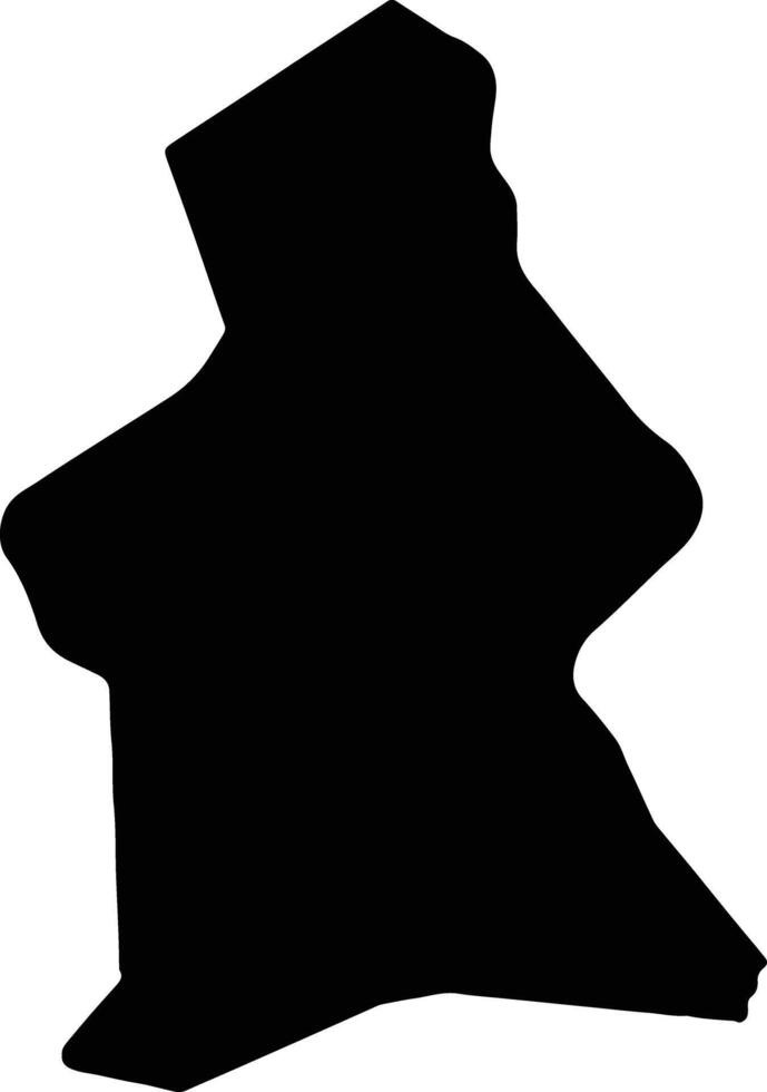 Lambeth United Kingdom silhouette map vector