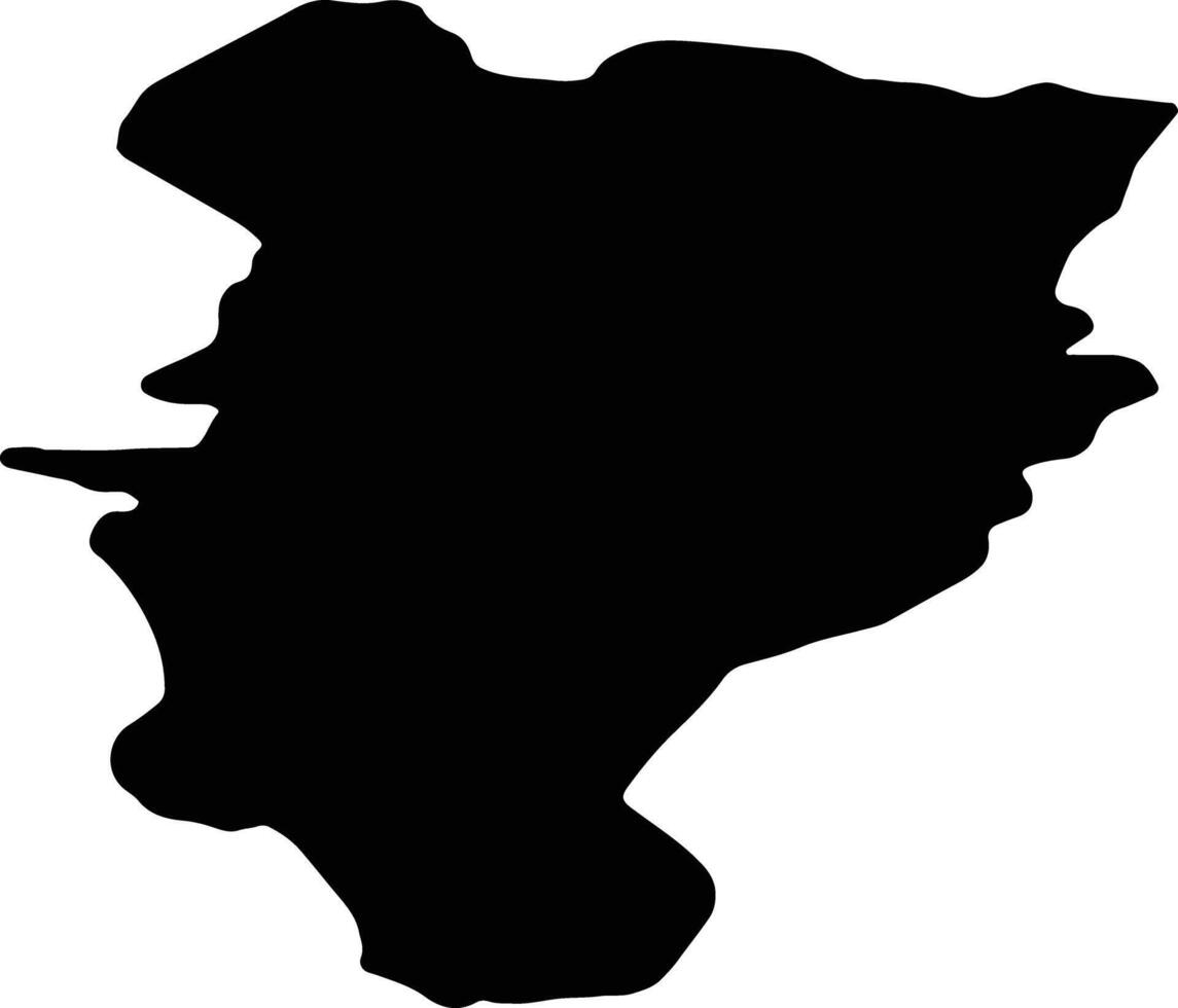 Kildare Ireland silhouette map vector