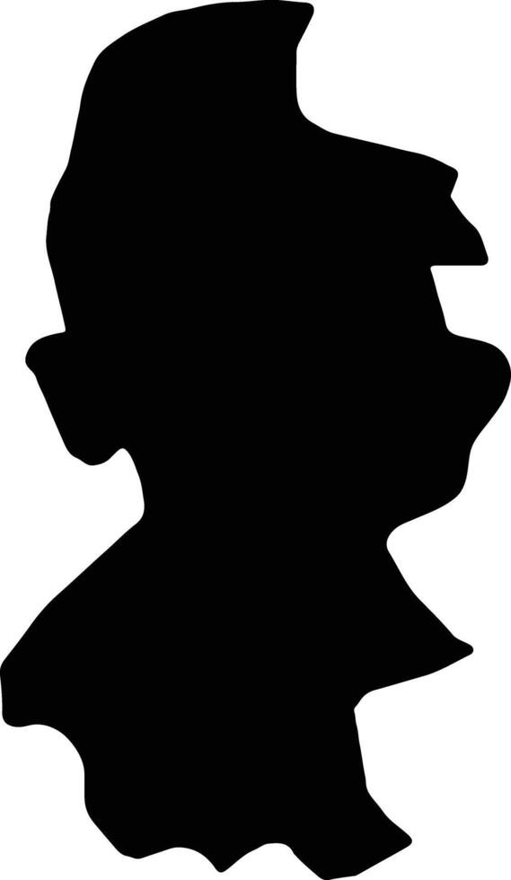 Lecco Italy silhouette map vector