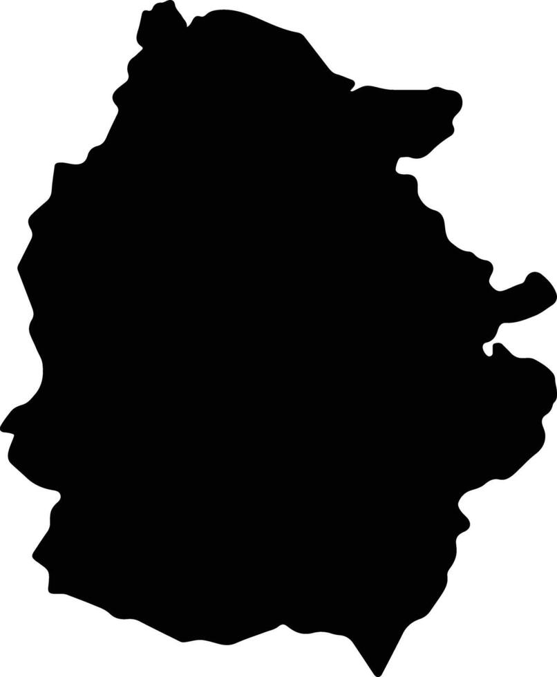 Lugo Spain silhouette map vector