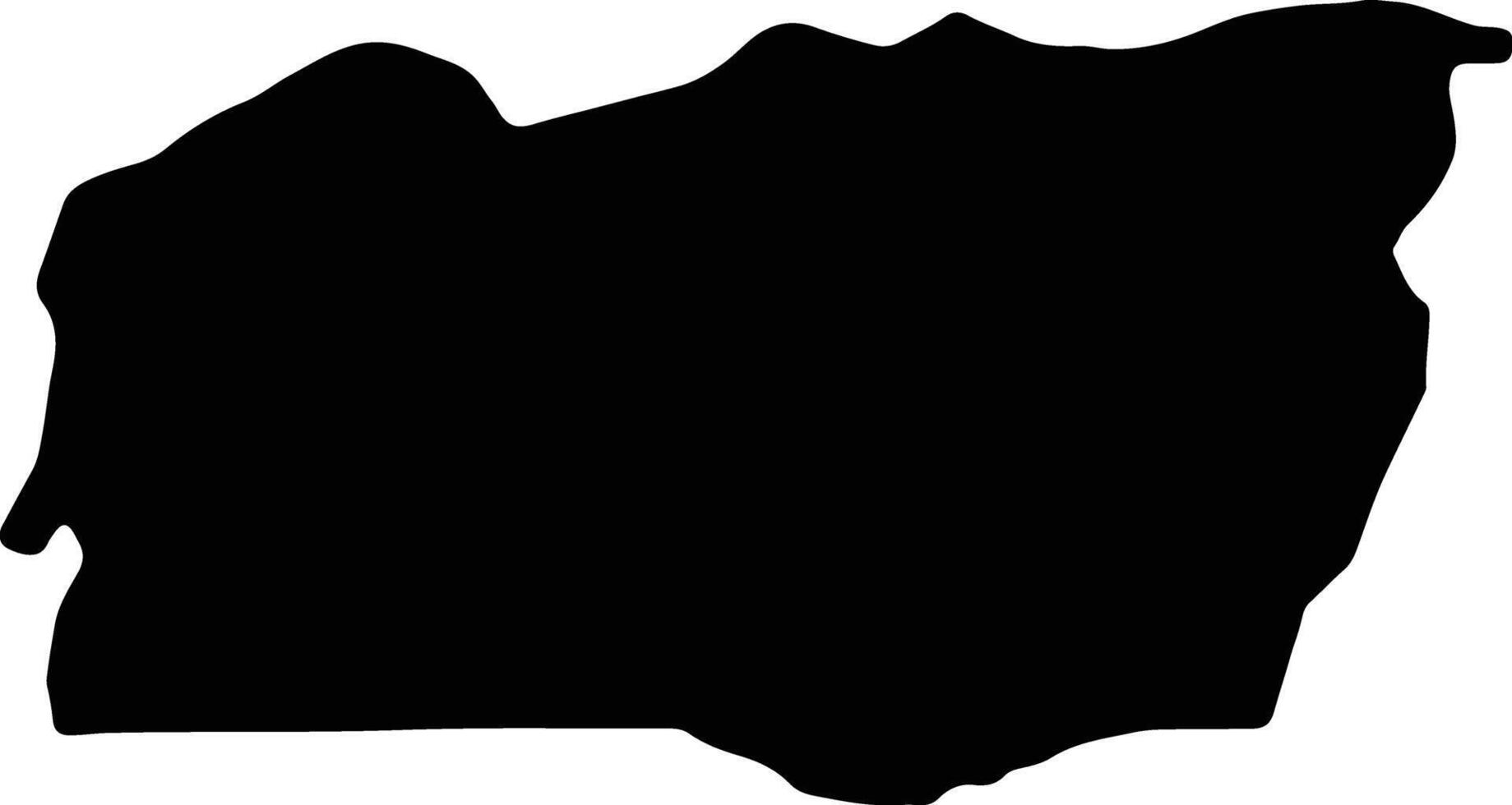 Mali Guinea silhouette map vector