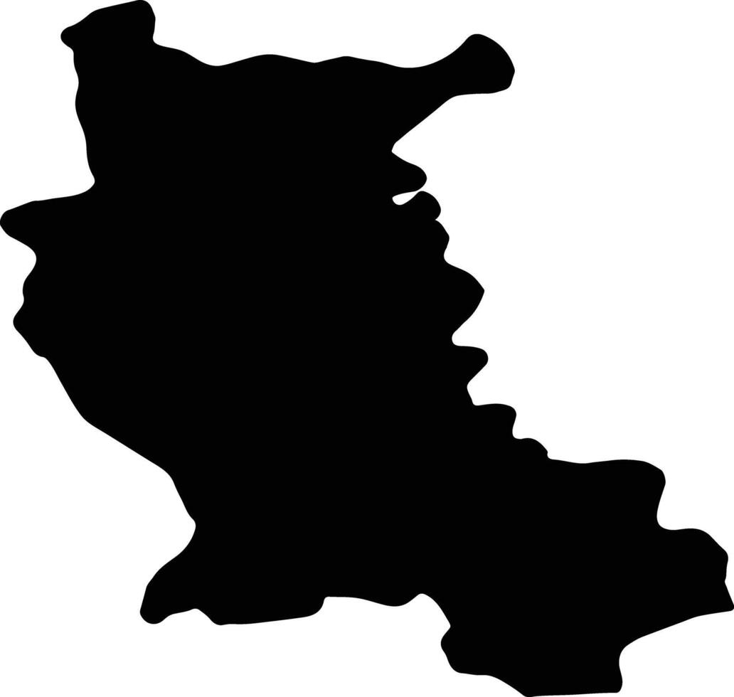 Loire France silhouette map vector