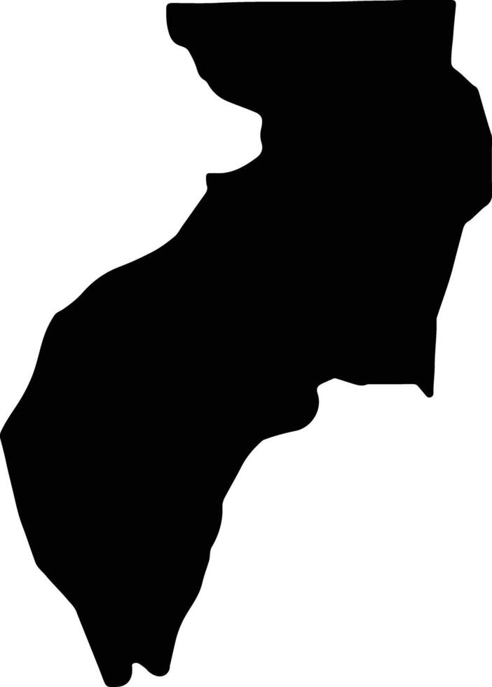 Lelouma Guinea silhouette map vector