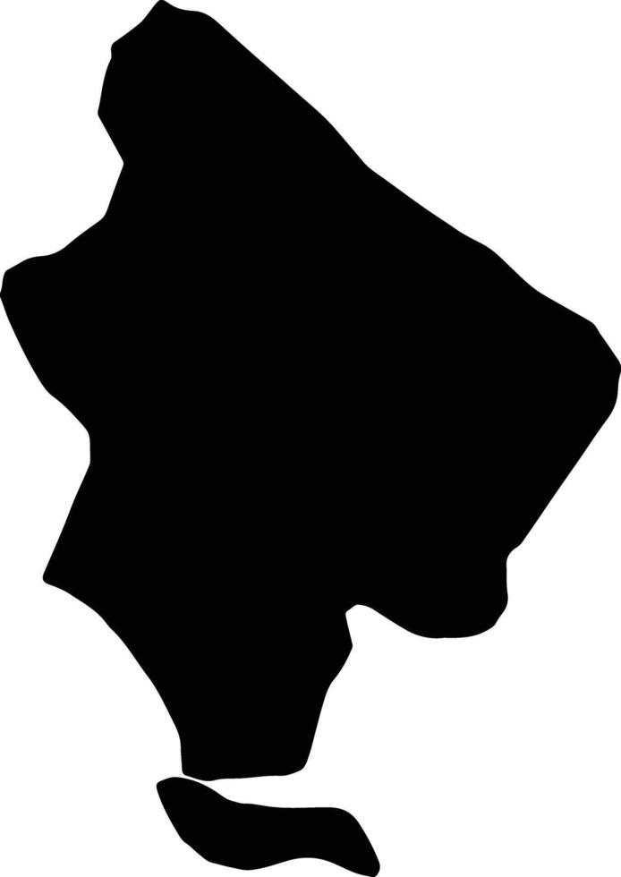La Altagracia Dominican Republic silhouette map vector
