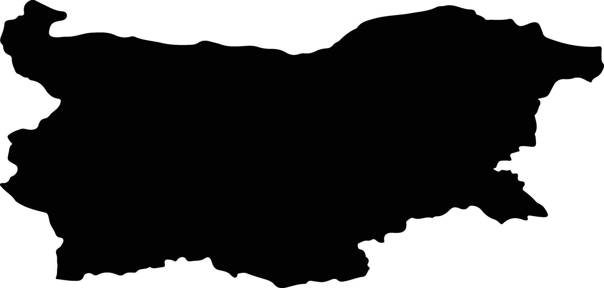 Bulgaria silhouette map vector