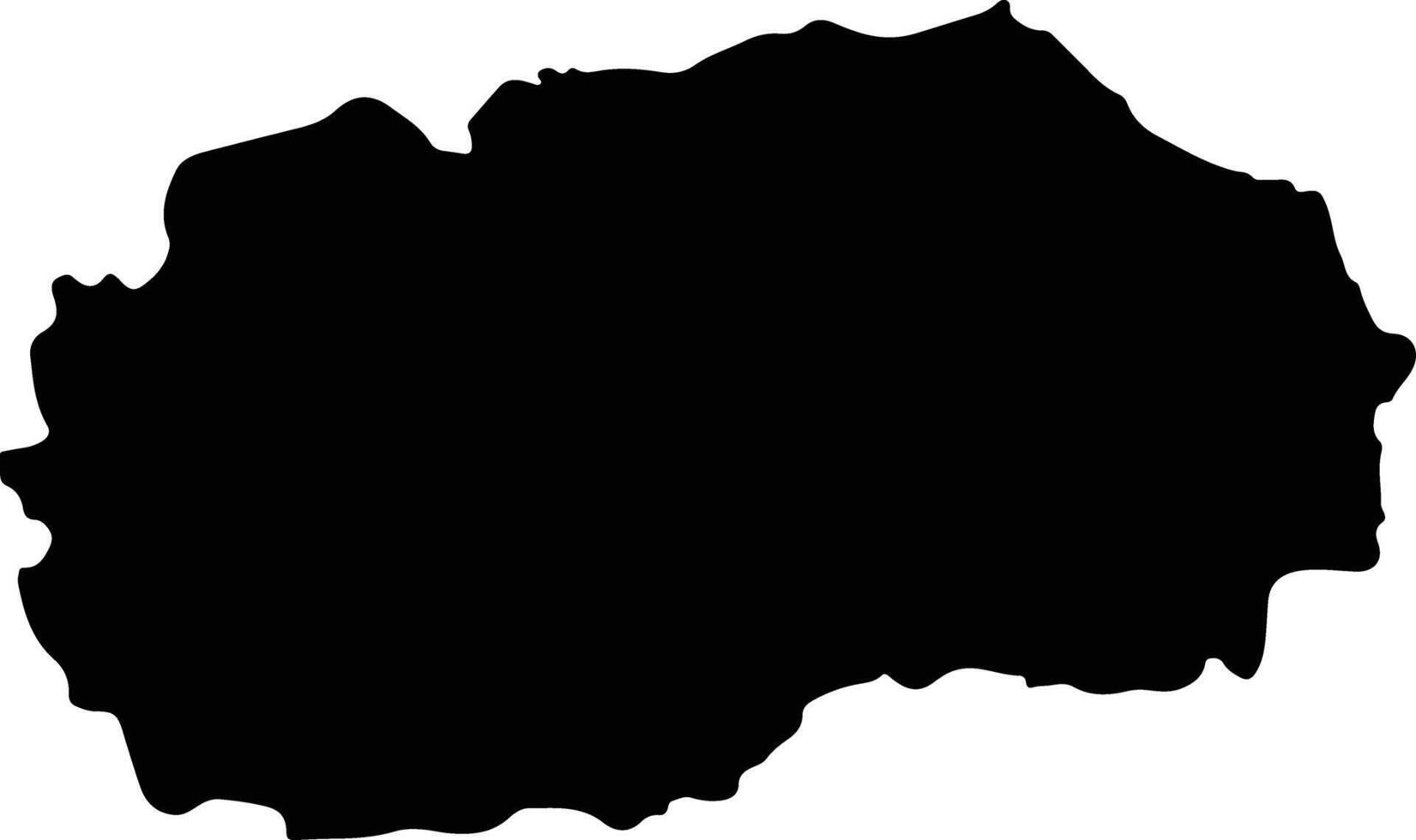 Macedonia silhouette map vector