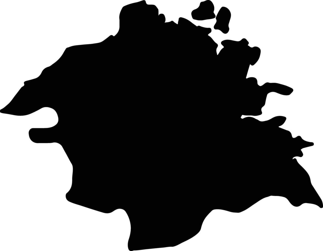 Olbia-Tempio Italy silhouette map vector