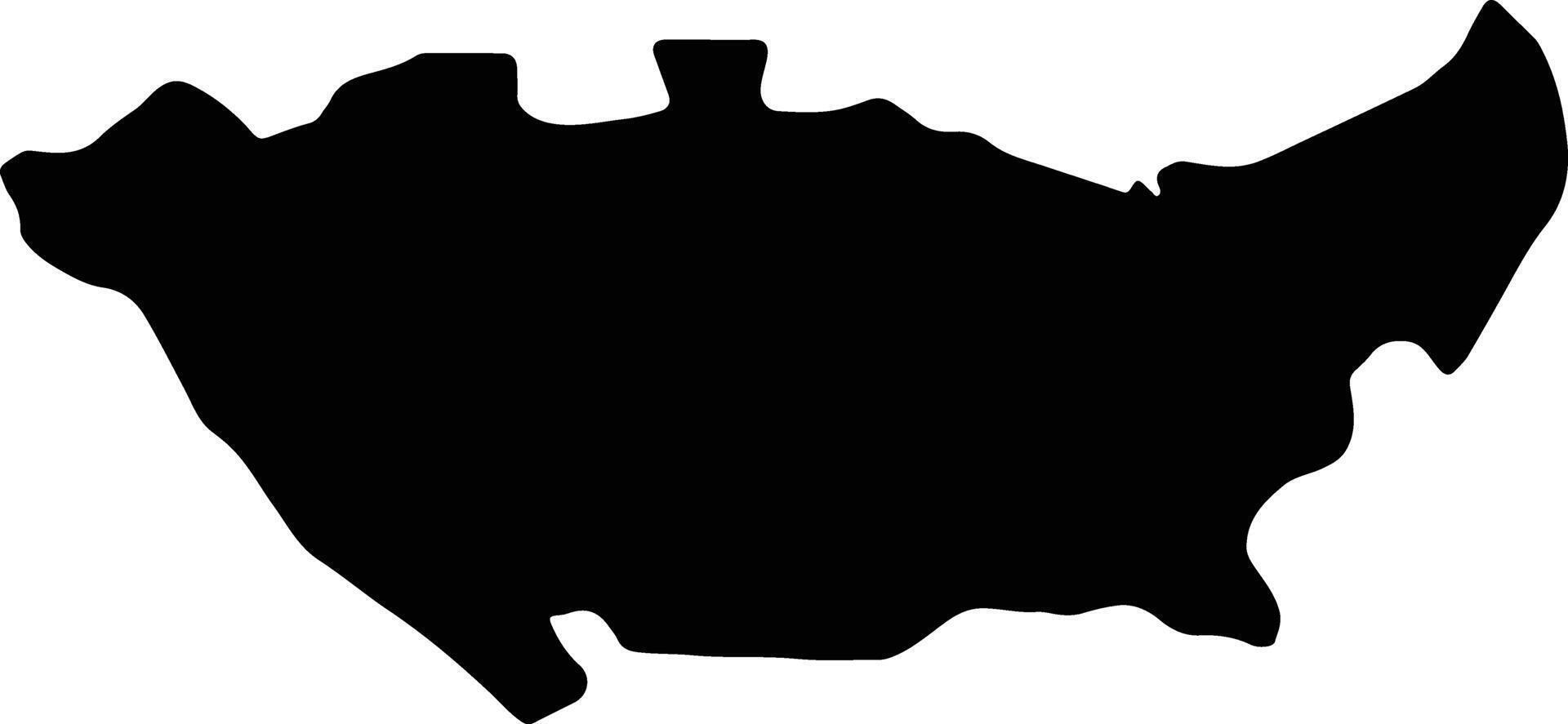 Milano Italy silhouette map vector