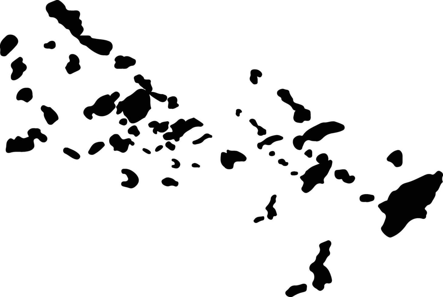 Notio Aigaio Greece silhouette map vector