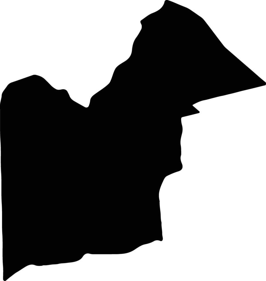 Orange Walk Belize silhouette map vector